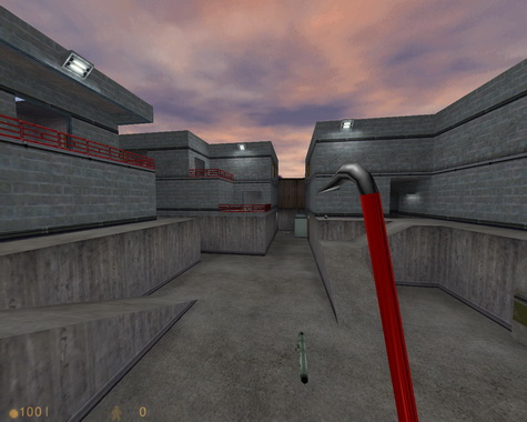 Модели оружия для Half-Life, Лом, Crowbar, Монтировка, Красный, Red, Retextured